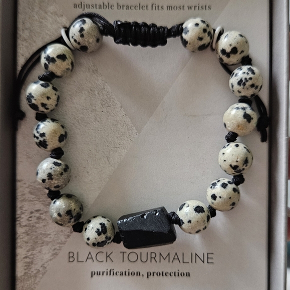 LUNA NORTE FOR EVERYBODY PICTURE JASPER STONES UNISEX ADJUSTABLE THREAD BRACELET - Picture 2 of 6